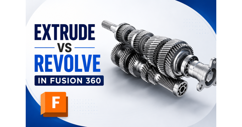 Extrude vs Revolve in Fusion 360: Which Feature Should You Use?